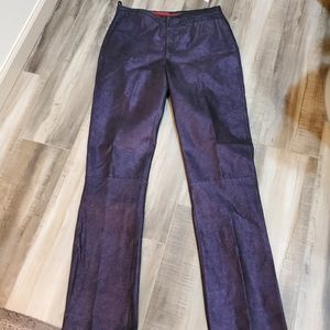 Purple shimmering slacks